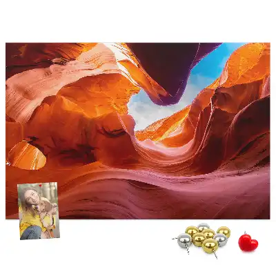 Bedruckte Korkplatte Canyon