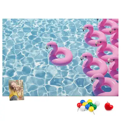 Kork Pinnwand Pusteblumen Flamingos