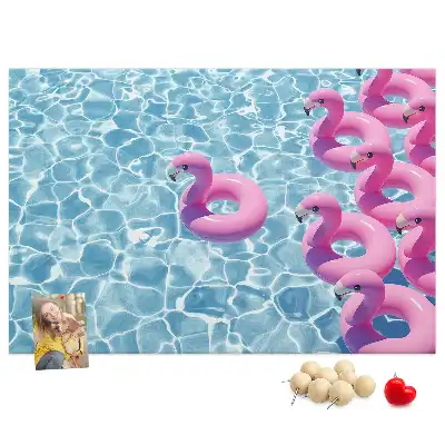 Kork Pinnwand Pusteblumen Flamingos