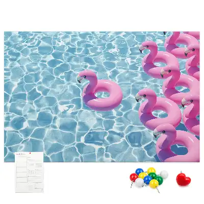 Kork Pinnwand Pusteblumen Flamingos