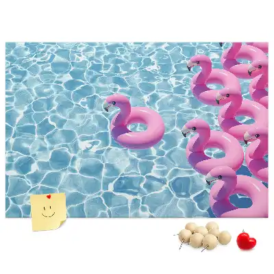 Kork Pinnwand Pusteblumen Flamingos