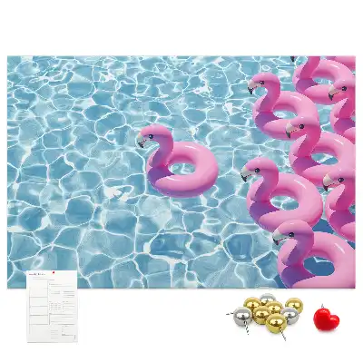 Kork Pinnwand Pusteblumen Flamingos