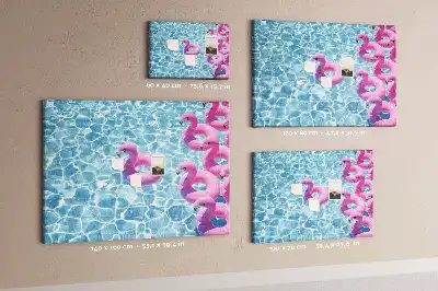 Kork Pinnwand Pusteblumen Flamingos