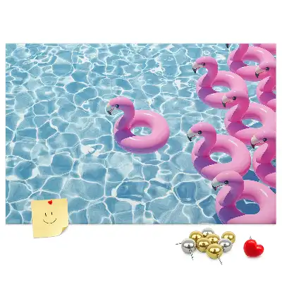Kork Pinnwand Pusteblumen Flamingos