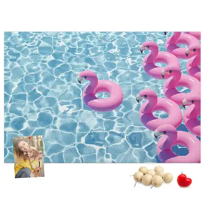 Kork Pinnwand Pusteblumen Flamingos