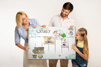 Bilder-Korktafel Wochenorganizer Kakteen