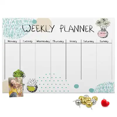Bilder-Korktafel Wochenorganizer Kakteen
