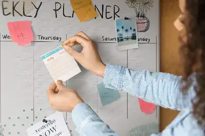 Bilder-Korktafel Wochenorganizer Kakteen