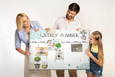 Bilder-Korktafel Wochenorganizer Kakteen
