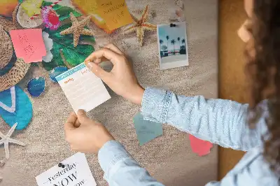 Korktafel mit Motiv Exotischer Sommer