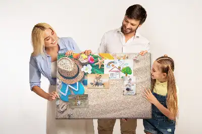 Korktafel mit Motiv Exotischer Sommer
