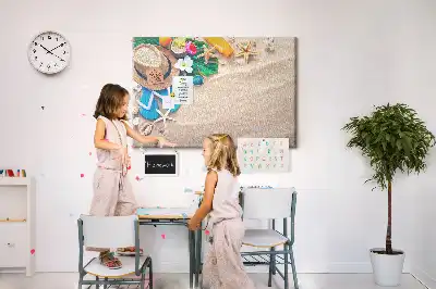 Korktafel mit Motiv Exotischer Sommer