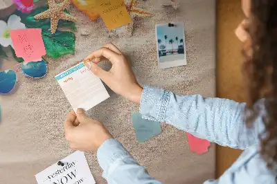 Korktafel mit Motiv Exotischer Sommer