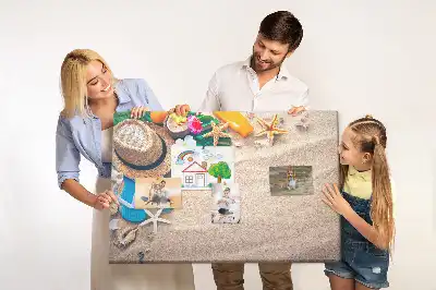 Korktafel mit Motiv Exotischer Sommer