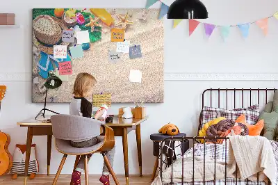 Korktafel mit Motiv Exotischer Sommer