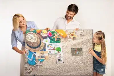 Korktafel mit Motiv Exotischer Sommer