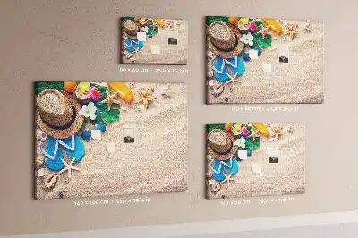 Korktafel mit Motiv Exotischer Sommer