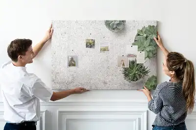 Dekorative Pinnwand aus Kork mit Pflanzenmotiv
