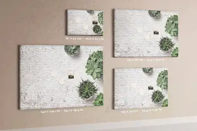 Dekorative Pinnwand aus Kork mit Pflanzenmotiv