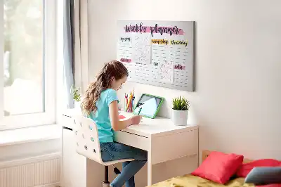 Pinnwand Handgeschriebener Planer
