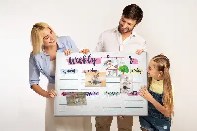 Pinnwand Handgeschriebener Planer