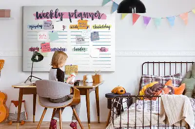 Pinnwand Handgeschriebener Planer