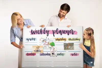 Pinnwand Handgeschriebener Planer