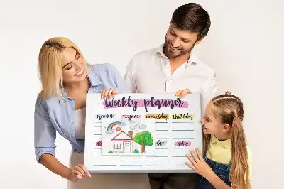 Pinnwand Handgeschriebener Planer