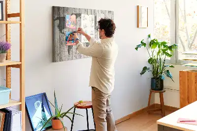 Bedruckte Weltkarte aus Kork