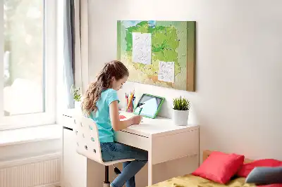 Pinnwand Physische Karte Polens