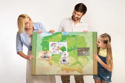 Pinnwand Physische Karte Polens