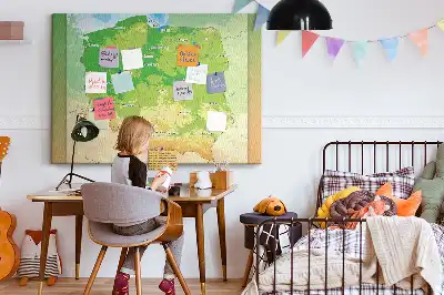 Pinnwand Physische Karte Polens