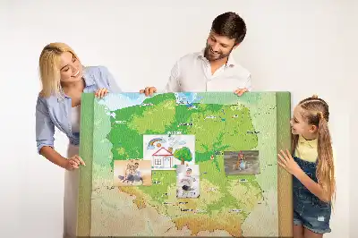 Pinnwand Physische Karte Polens