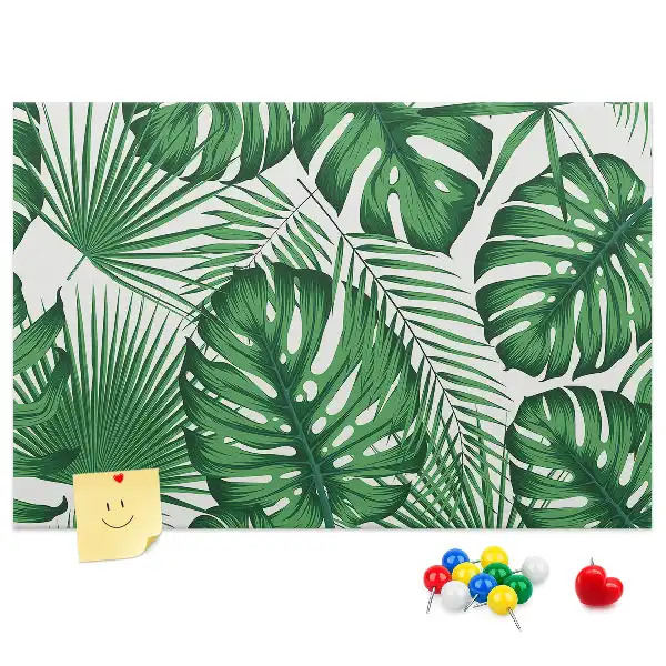 Kork-Pinnwand im Monstera-Blatt-Design