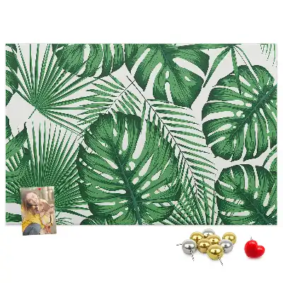 Kork-Pinnwand im Monstera-Blatt-Design