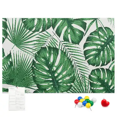 Kork-Pinnwand im Monstera-Blatt-Design