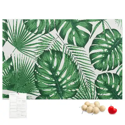 Kork-Pinnwand im Monstera-Blatt-Design