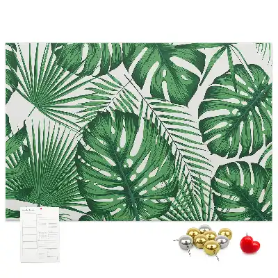 Kork-Pinnwand im Monstera-Blatt-Design