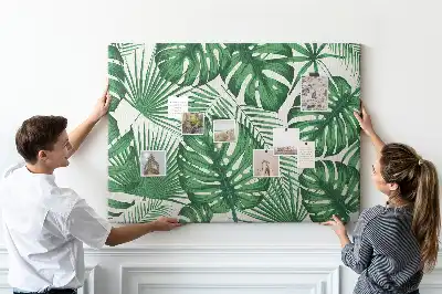 Kork-Pinnwand im Monstera-Blatt-Design