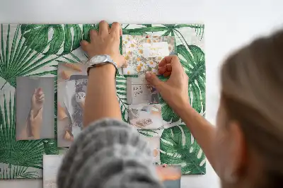 Kork-Pinnwand im Monstera-Blatt-Design
