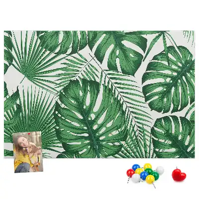 Kork-Pinnwand im Monstera-Blatt-Design