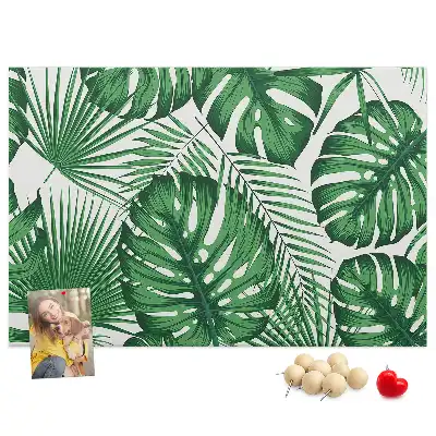Kork-Pinnwand im Monstera-Blatt-Design