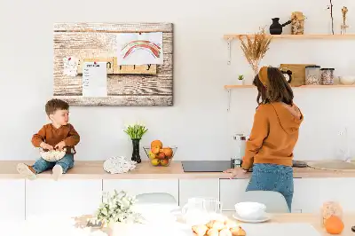 Dekorative familienmotiv Korktafel