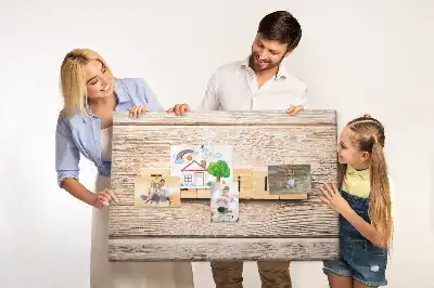 Dekorative familienmotiv Korktafel