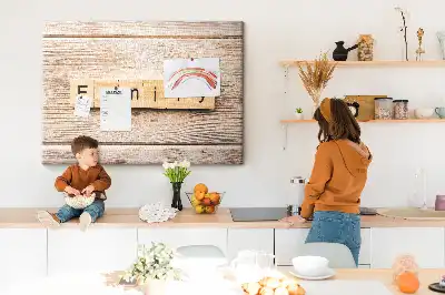 Dekorative familienmotiv Korktafel