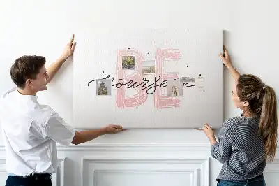 Bedruckte Korkplatte Affirmation der Authentizität