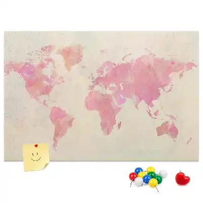 Bilder-Korktafel Pastell-Gemäldekarte Flecken