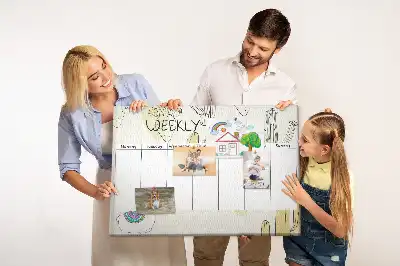 Bilder-Korktafel Sukkulenten Sieben-Tage-Planer