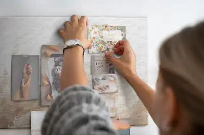 Bedruckte Korkplatte mit Getreide-Abstraktion