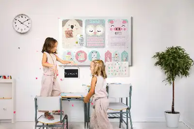 Bilder-Korktafel Glückliche Tiere